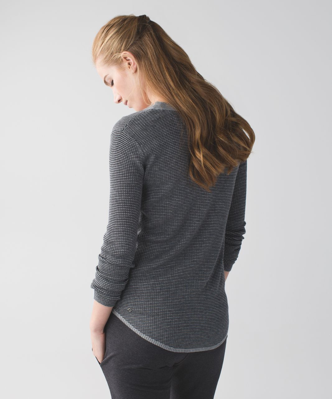 Lululemon Find Your Mantra Henley - Heathered Medium Grey / Heathered Dark Grey / Heathered Medium Grey