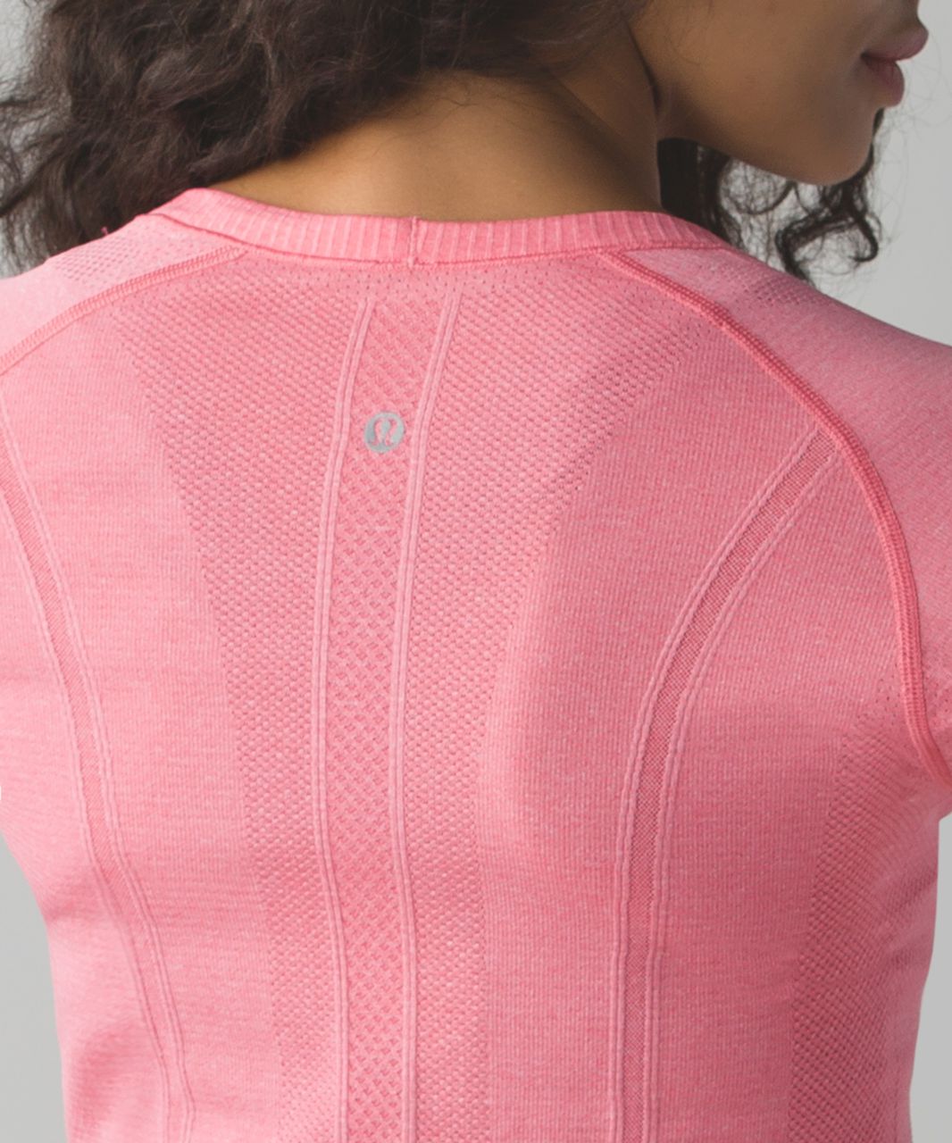 Lululemon Swiftly Tech Long Sleeve Crew - Heathered Pink Lemonade