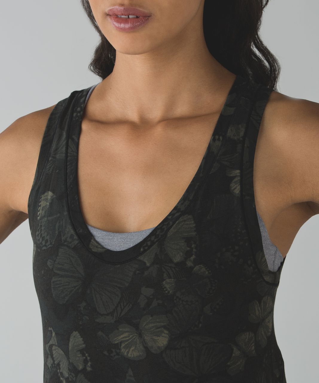 Lululemon Circadian Tank - Biggie So Fly Butterfly Fatigue Green Black