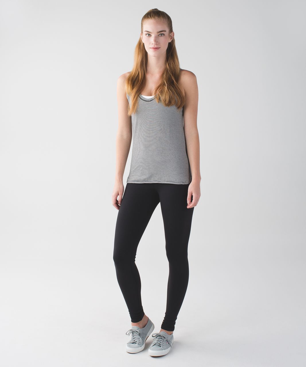 Lululemon Circadian Tank - Tonka Stripe Heathered Black Angel Wing