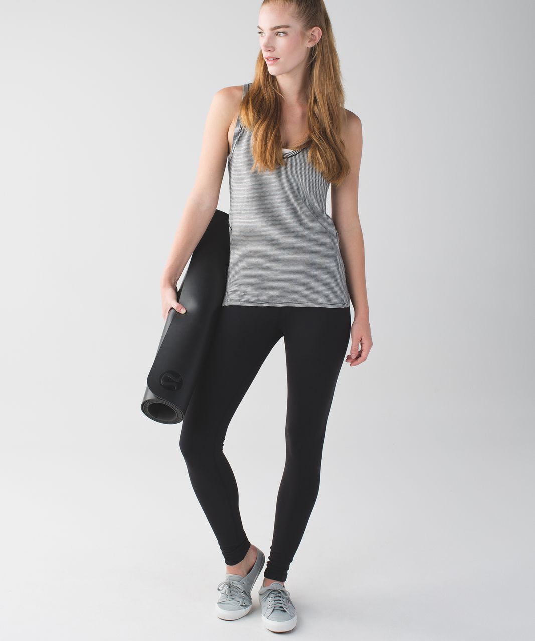 Lululemon Circadian Tank - Tonka Stripe Heathered Black Angel Wing