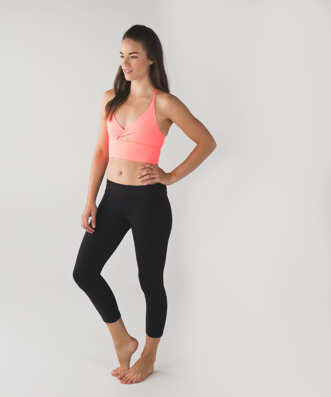 Lululemon Twist Bra Long Line - Grapefruit