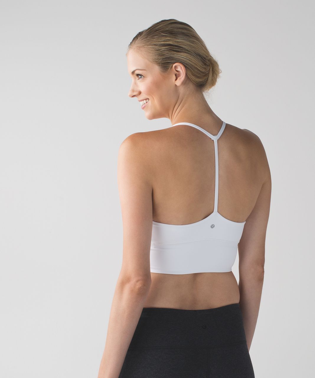 Lululemon Twist Bra Long Line - White - lulu fanatics