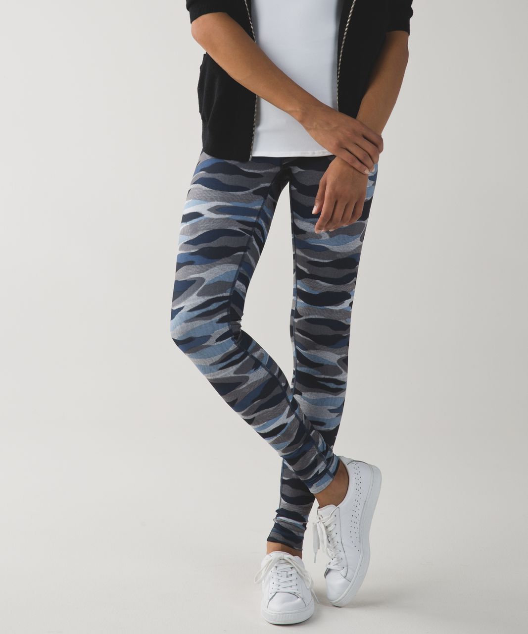 Lululemon Wunder Under Pant (Hi-Rise) - Splatter White Black - lulu fanatics