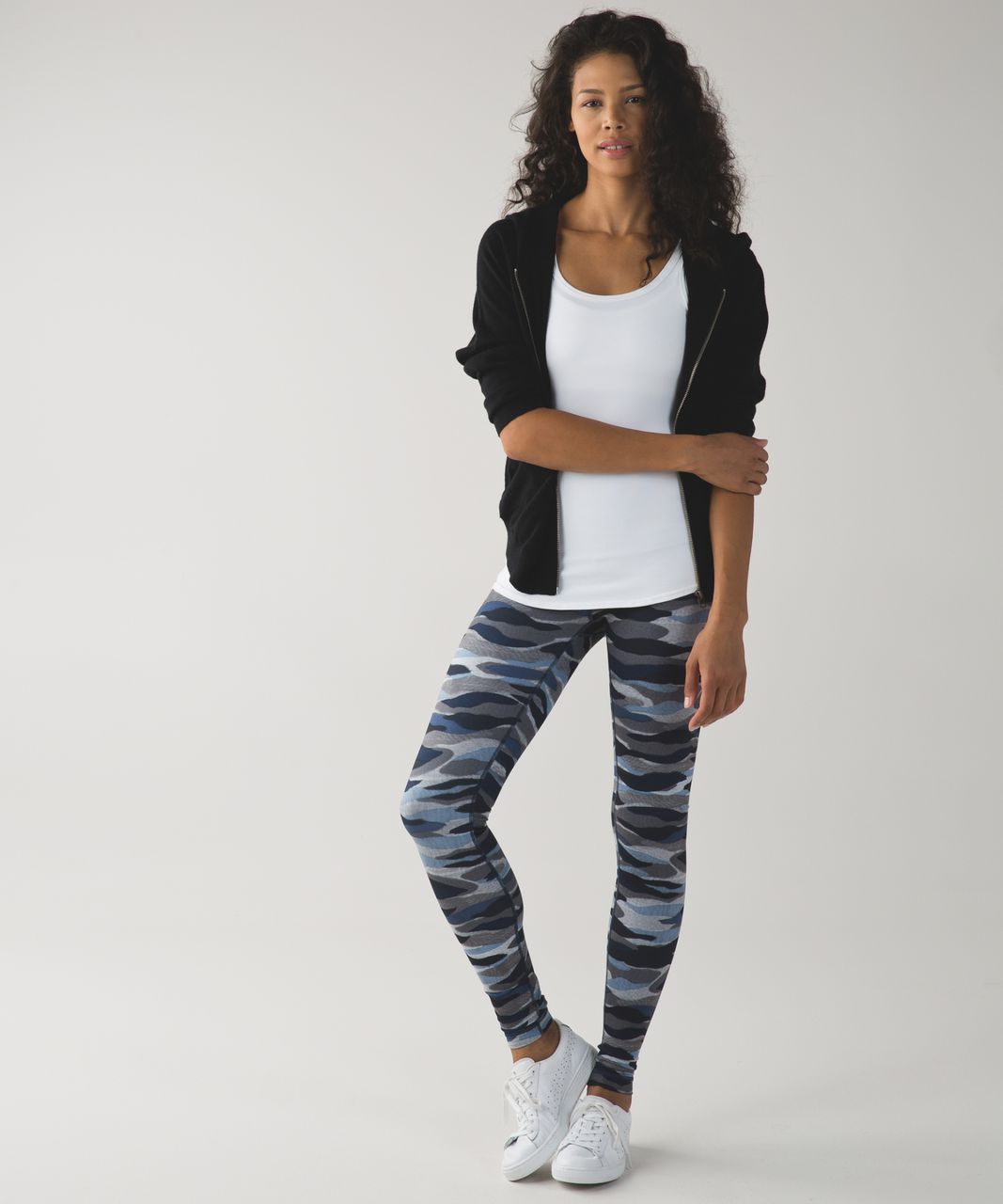 Lululemon Wunder Under Pant (Hi-Rise) *Full-On Luon - Mini Coast Camo Deep Navy Multi