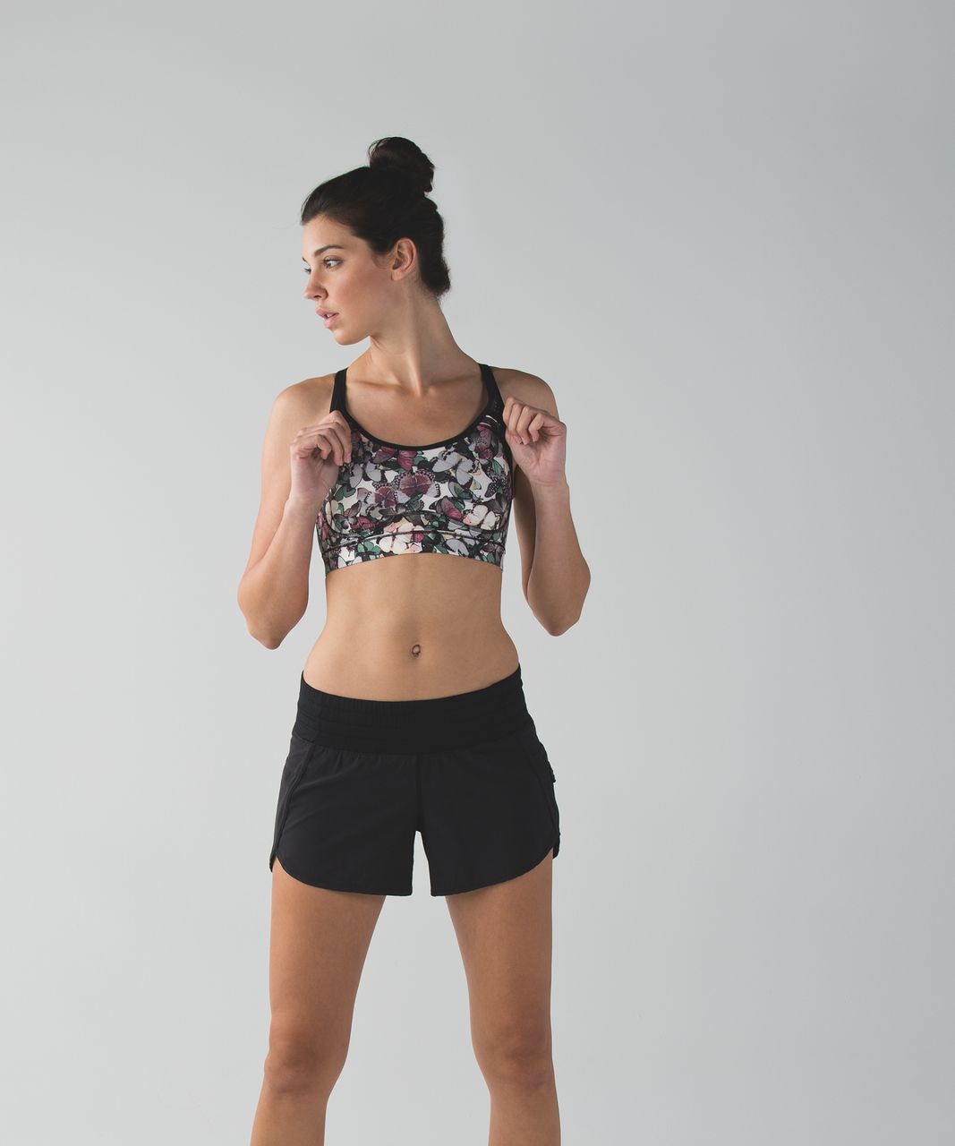 Lululemon Energy Bra - So Fly Butterfly Angel Wing Multi / Black