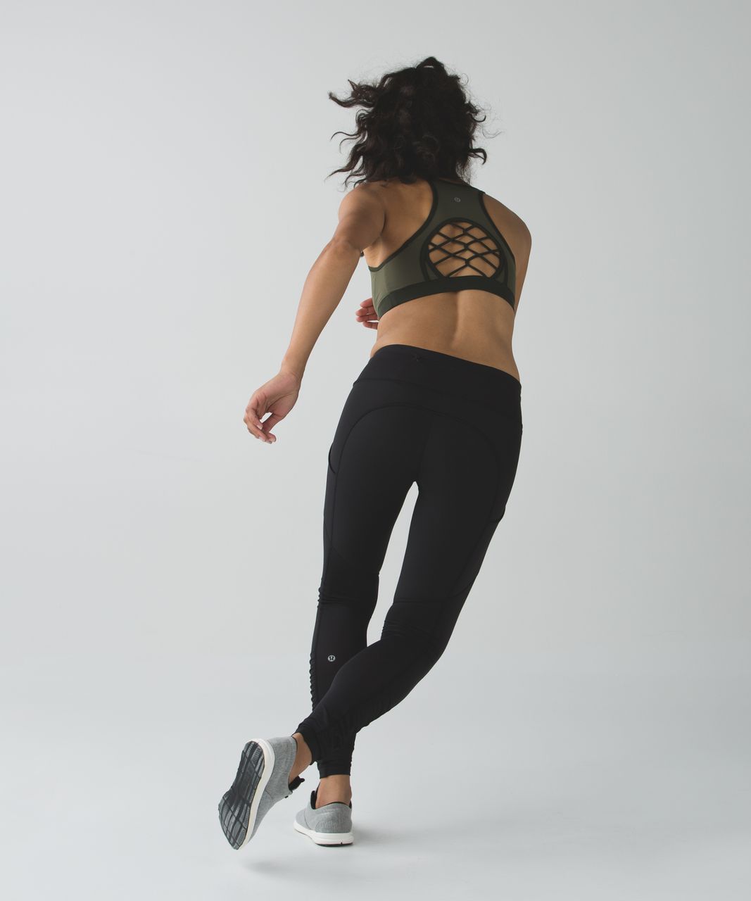 Lululemon Sweaty Or Not Bra II - Kanto Stripe Sapphire Blue Black