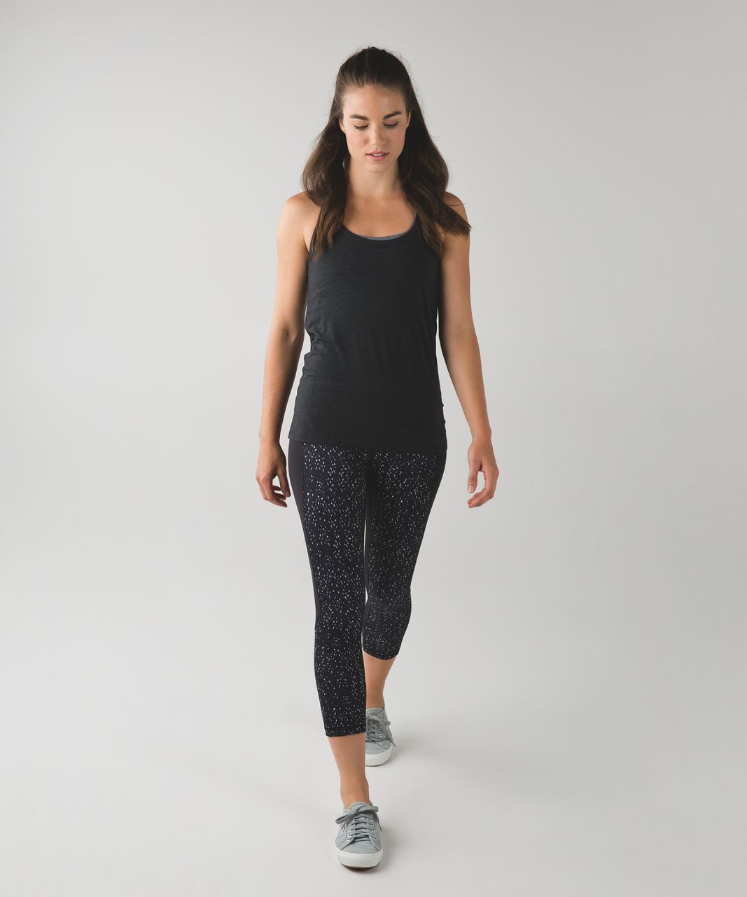 Lululemon Give Me Qi Crop - Butterfly Texture Mink Berry Black / Black / Mink Berry