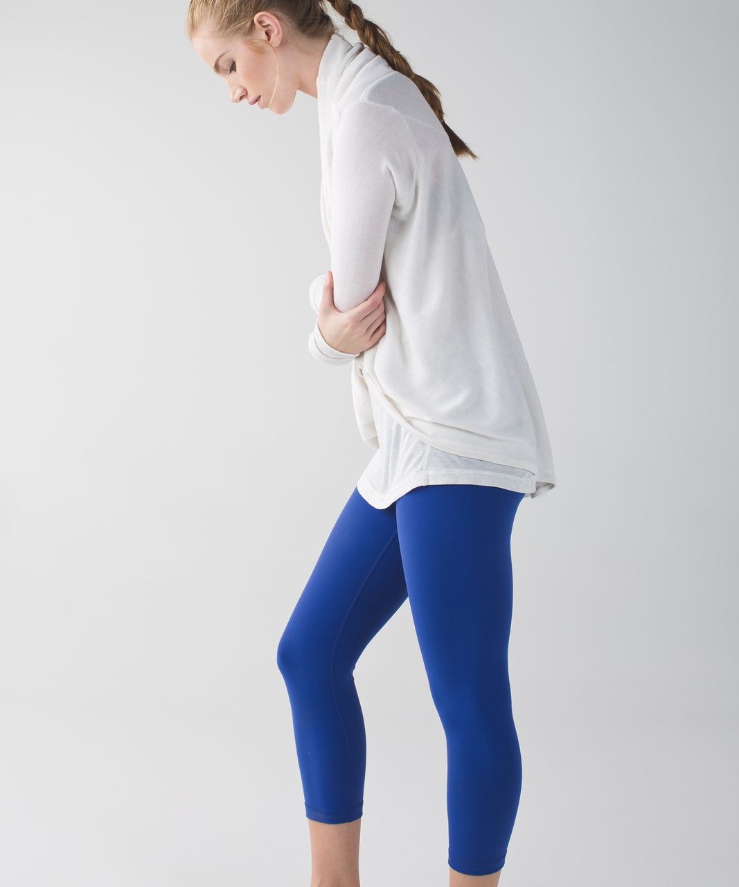 Lululemon Wunder Under Crop (Hi-Rise) *Full-On Luon - Sapphire Blue