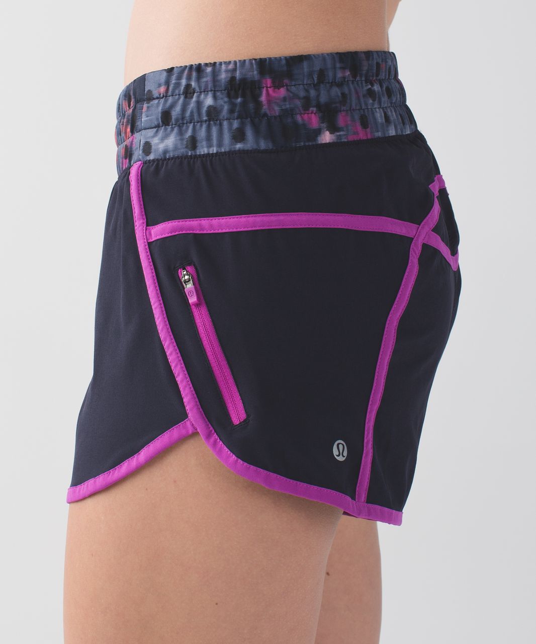 Lululemon Tracker Short III *4-way Stretch - Naval Blue / Windy Blooms Regal Plum Multi / Ultra Violet