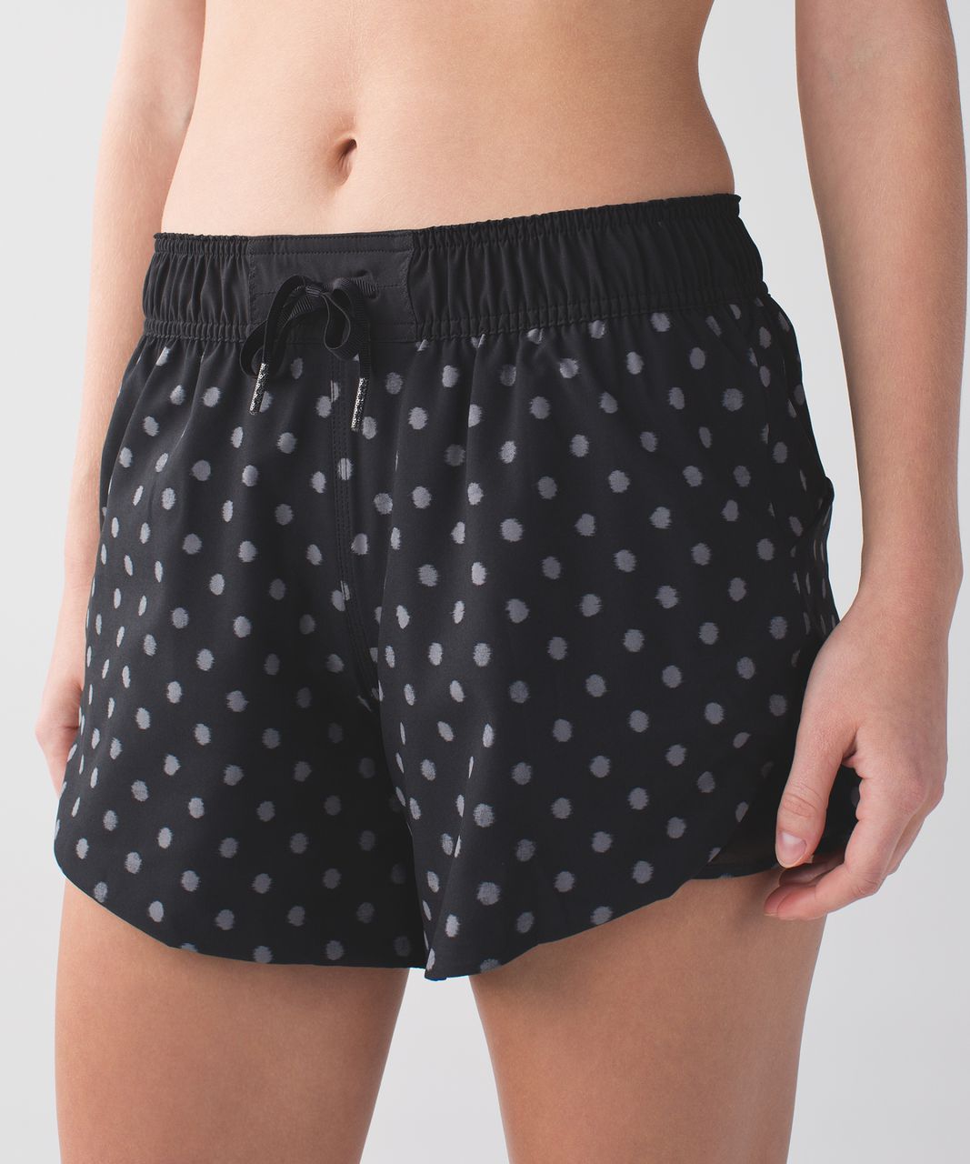 Lululemon Go The Distance Short - Ghost Dot Black Slate / Black