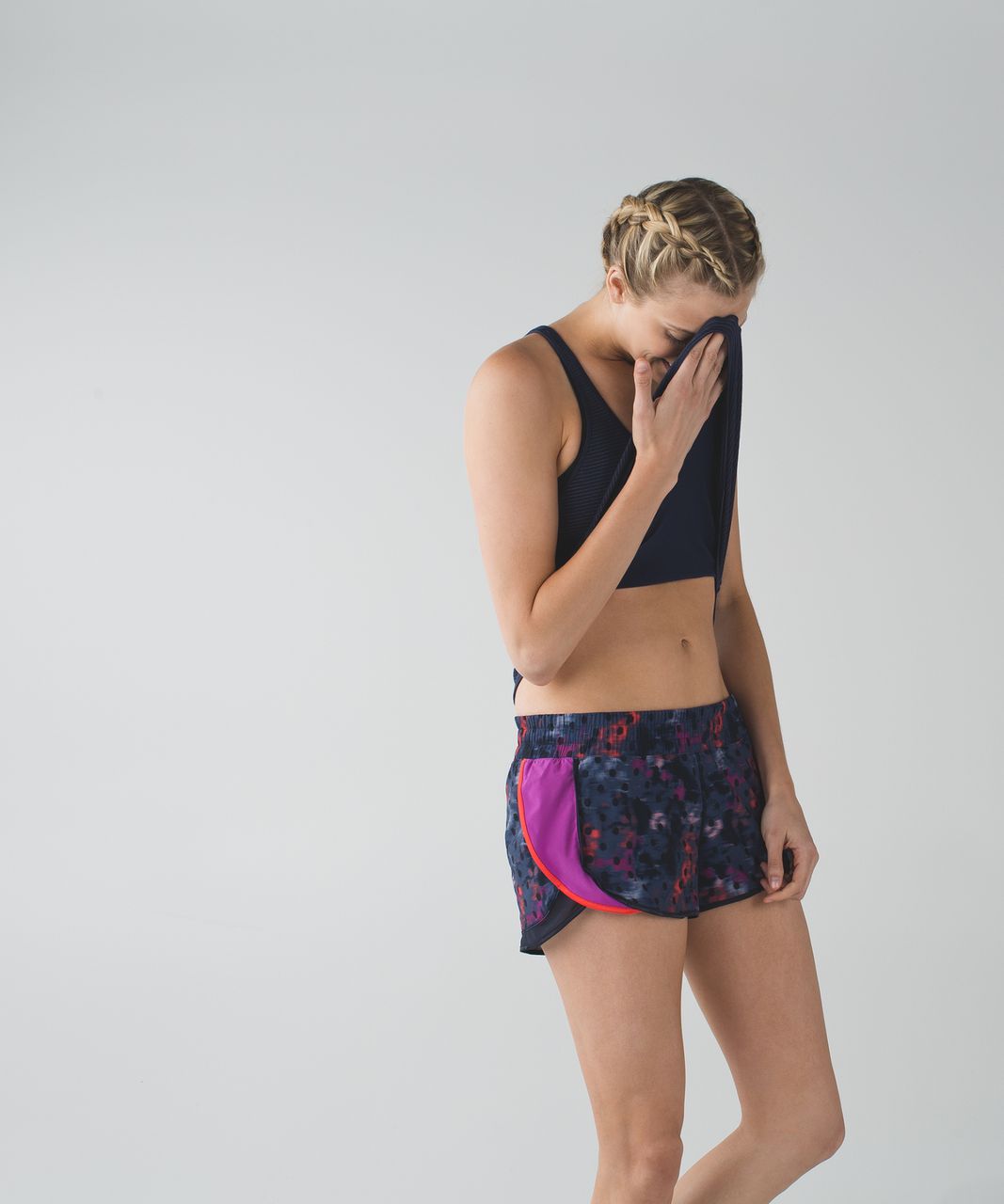 Lululemon Super Squad Short - Windy Blooms Regal Plum Multi / Ultra Violet / Naval Blue