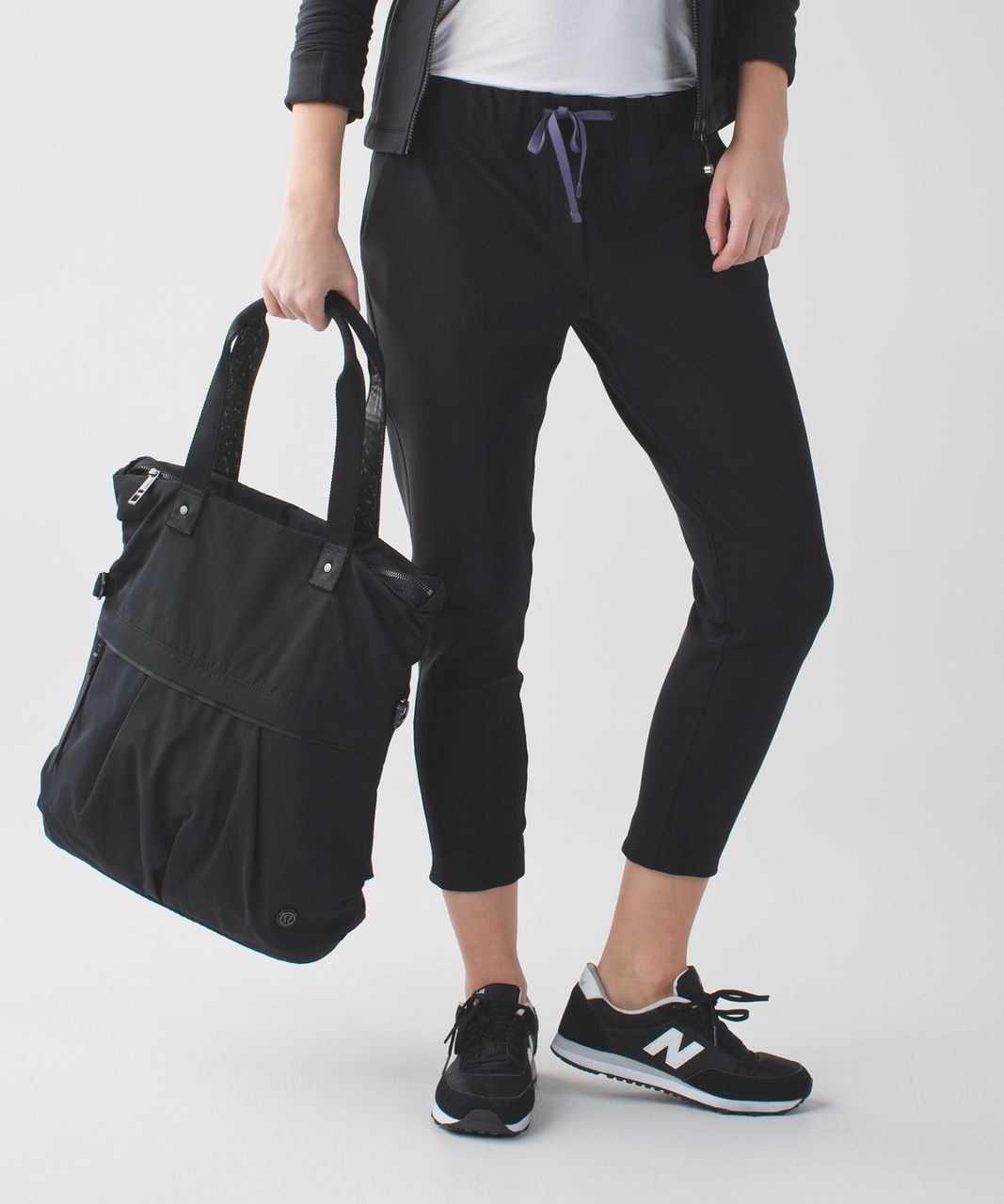 Lululemon Twice As Nice Tote - Black / Exploded Butterfly Texture Dark Slate Black