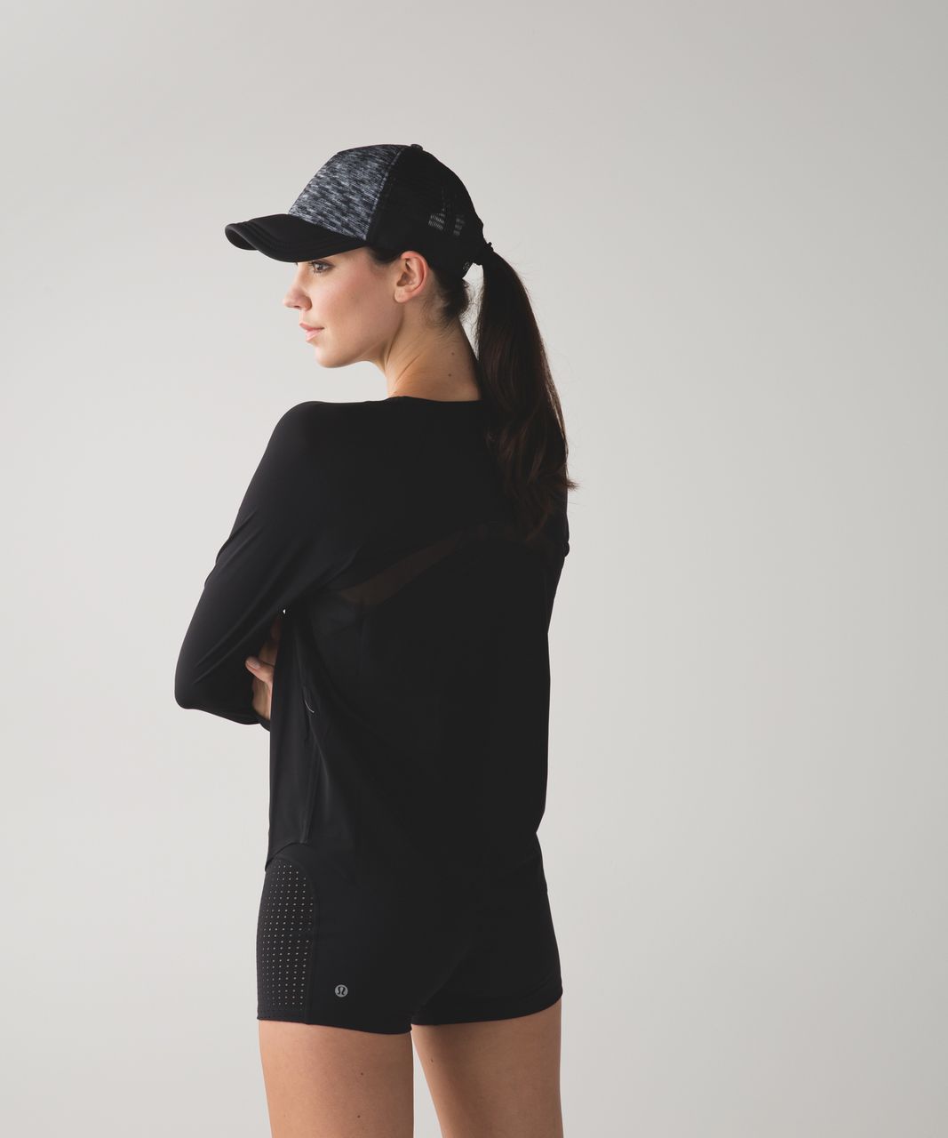 Lululemon What'SUP Hat - Dramatic Static White Black / Black