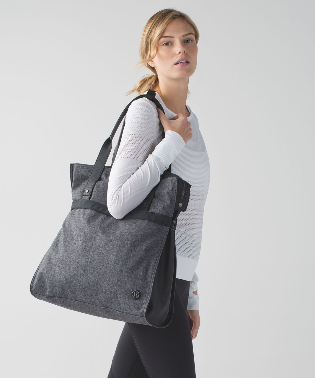 Lululemon Follow Your Bliss Bag - Heathered Dark Grey / Black - lulu  fanatics