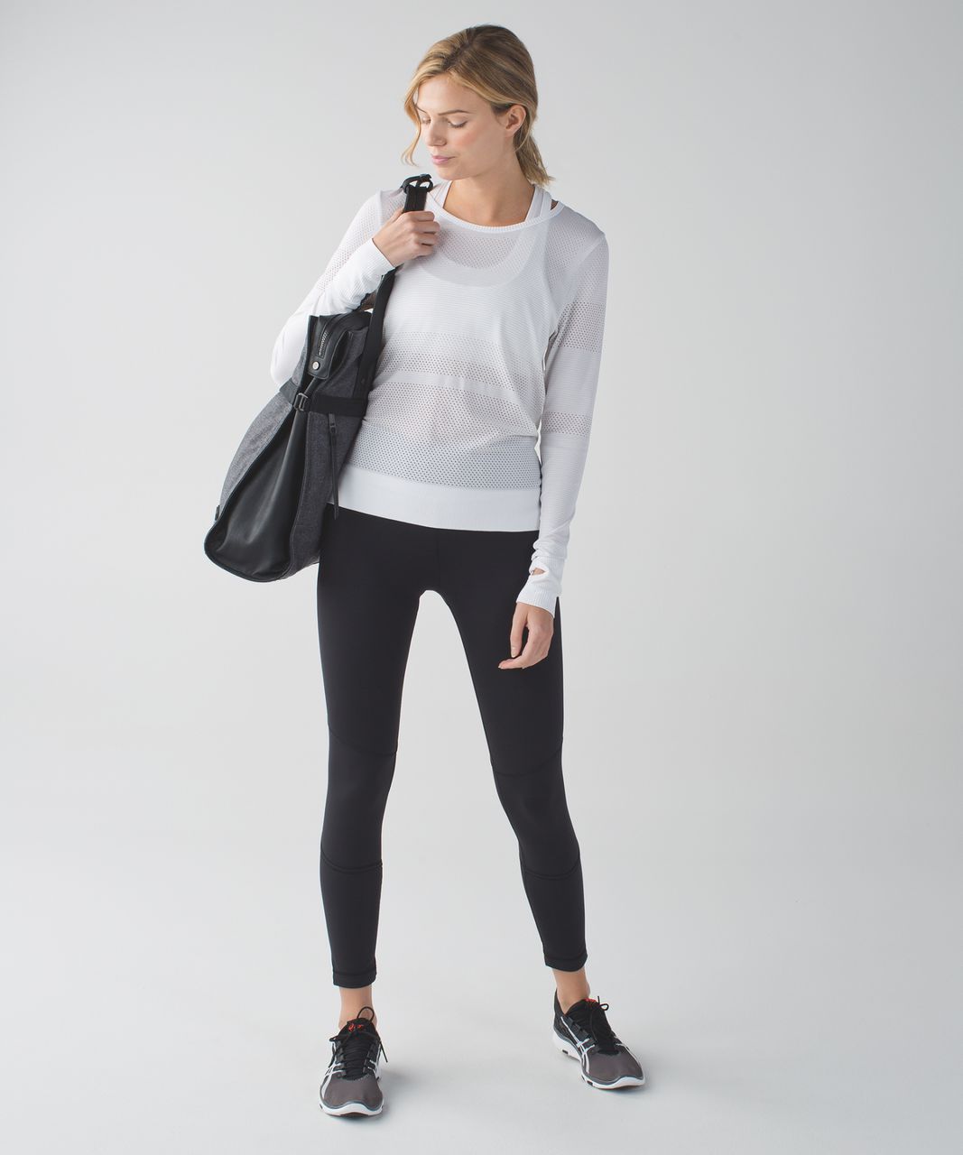 Lululemon Follow Your Bliss Bag - Heathered Dark Grey / Black