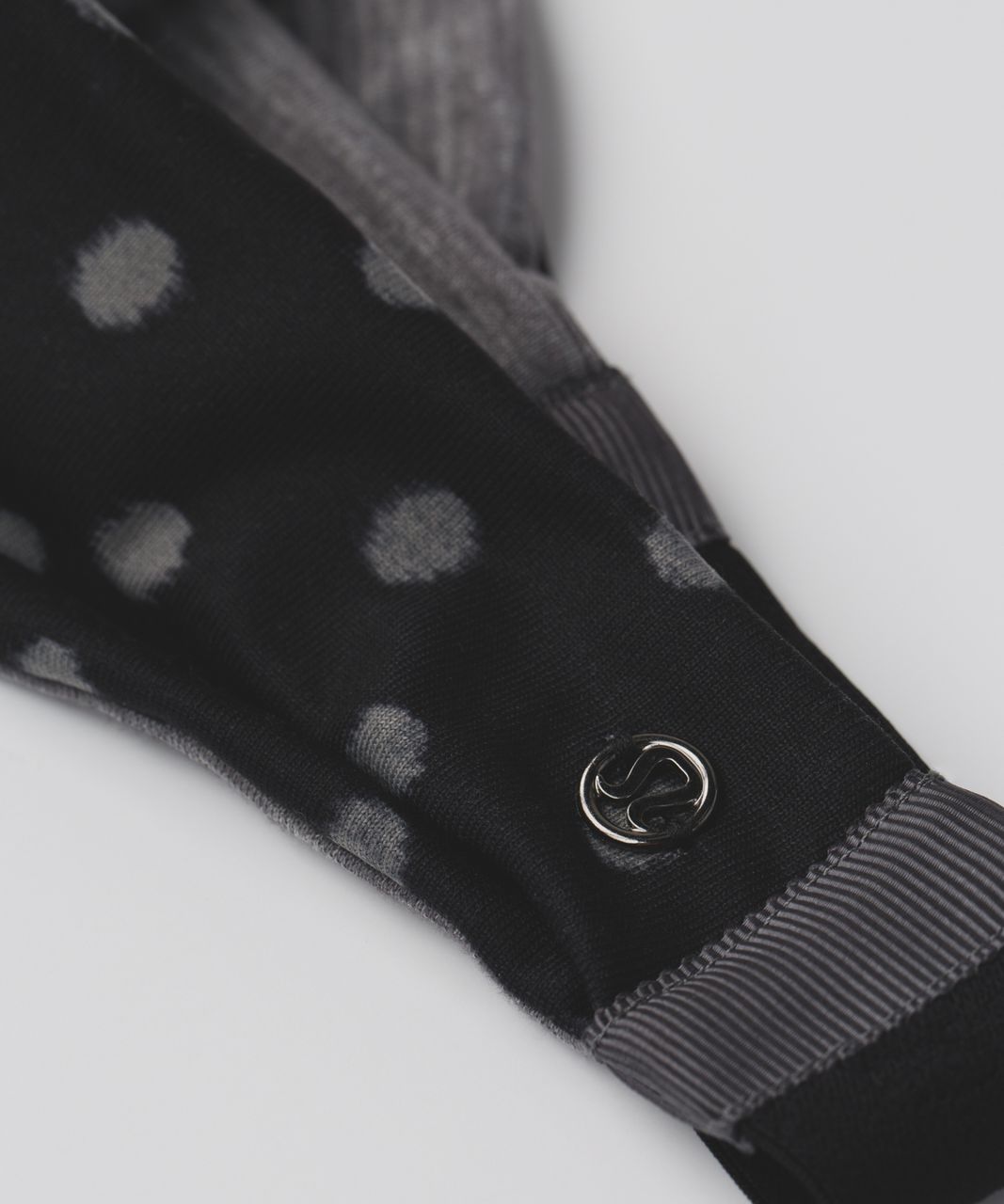 Lululemon Fringe Fighter Headband - Ghost Dot Black Slate / Heathered Slate