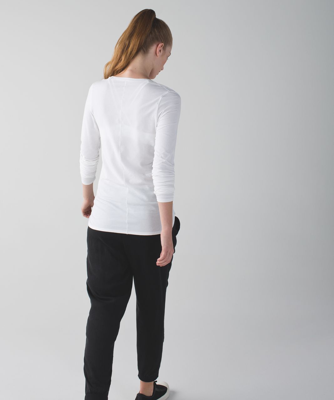 Lululemon Circadian Long Sleeve V Neck Tee - White