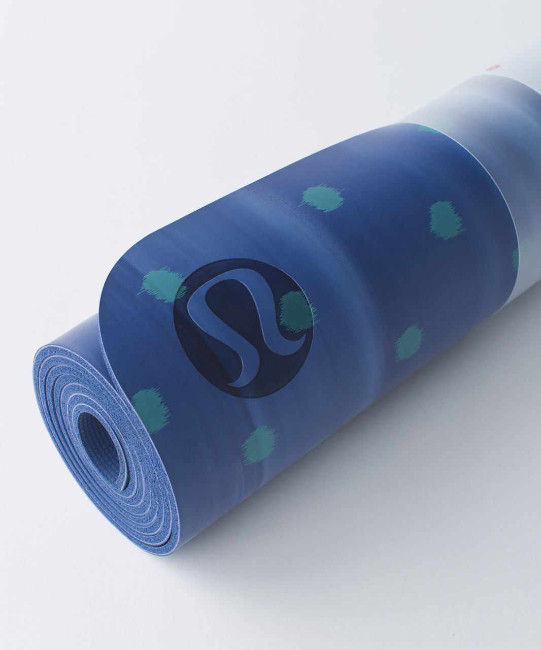 Lululemon The Reversible Mat 5mm - Simply Ghost Dot Arctic Teal White / Sapphire Blue