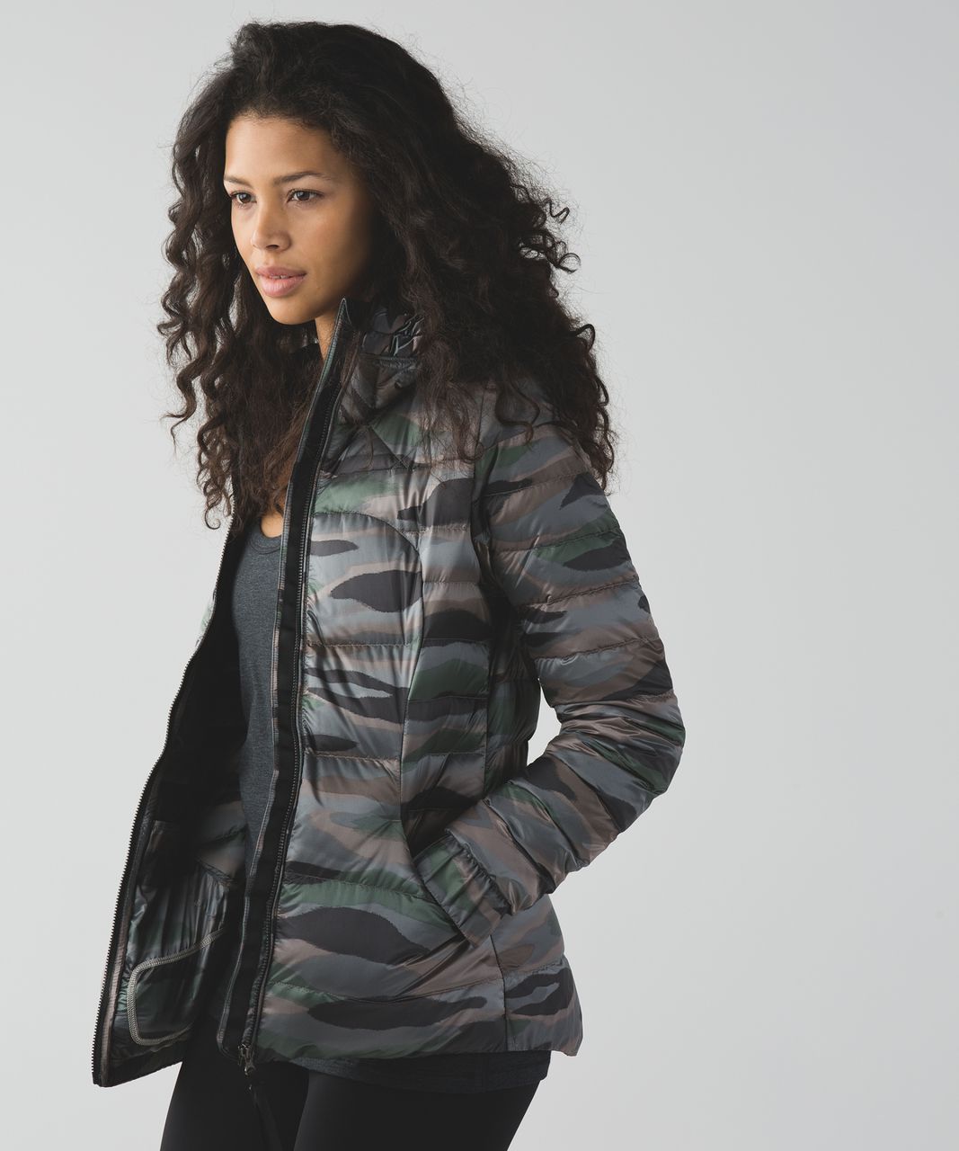 Lululemon dark fuel zone in crops coast camo fluffin awesome