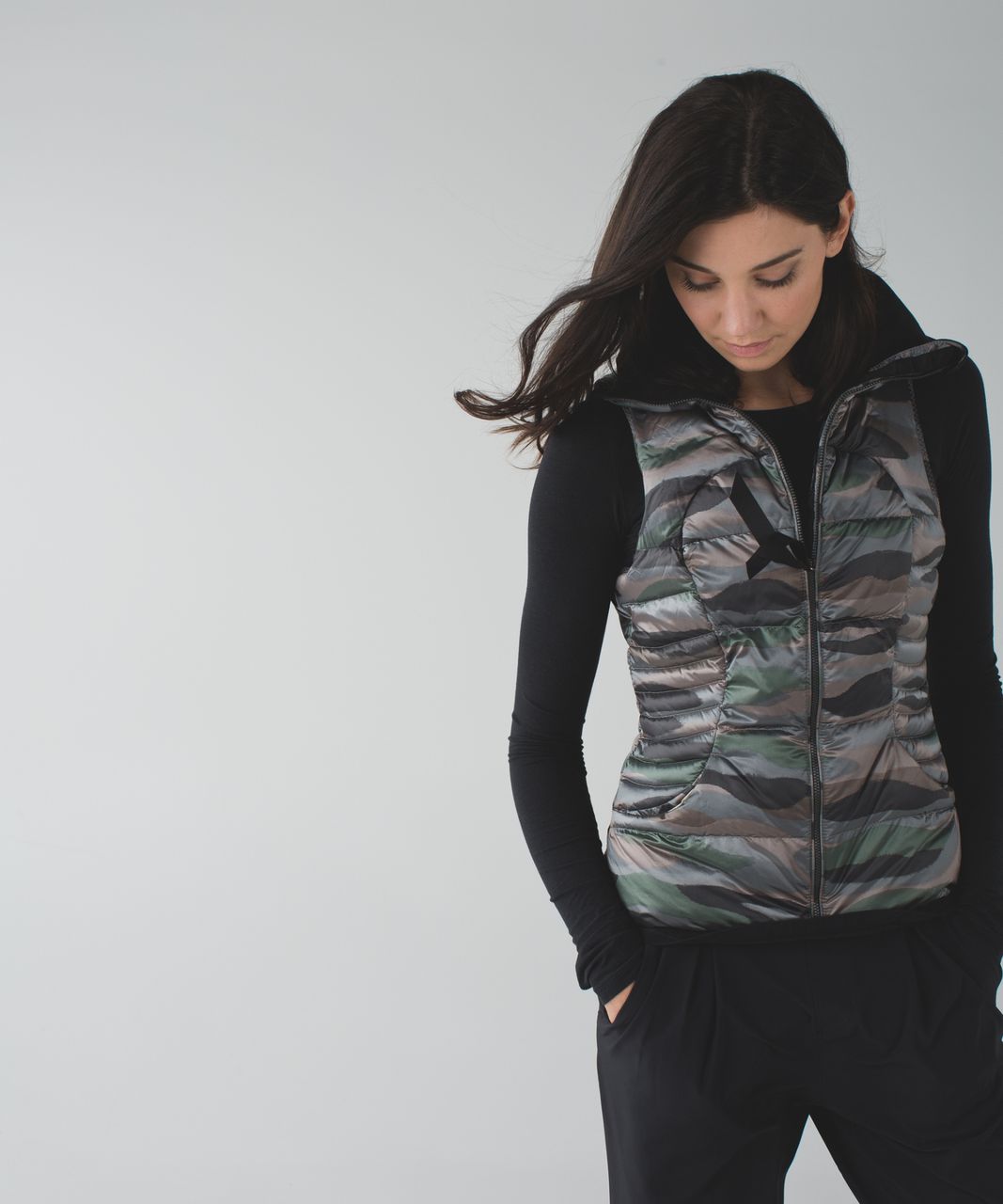 Lululemon Fluffin Awesome Vest - Coast Camo Butter Pink Multi