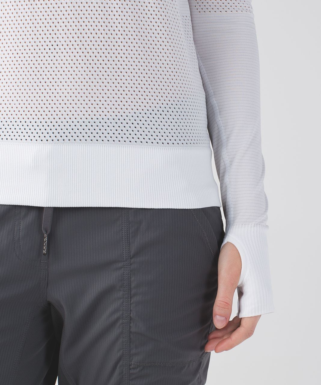 Lululemon Breeze By Long Sleeve - Heathered White