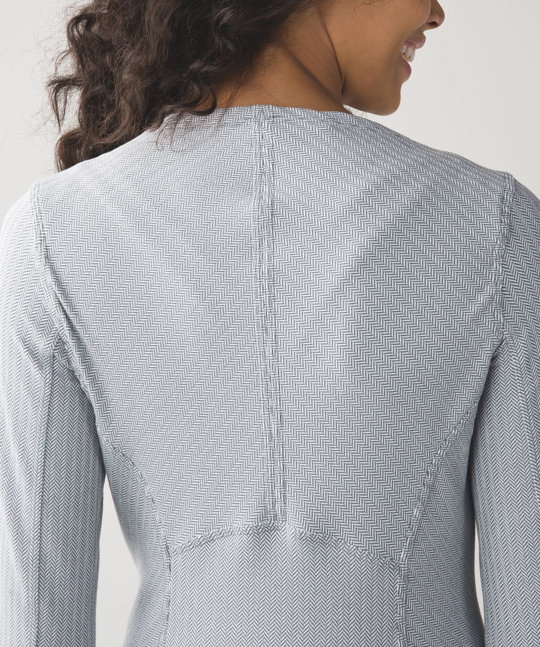 Lululemon Kanto Catch Me Long Sleeve - Heathered Herringbone Heathered White Slate