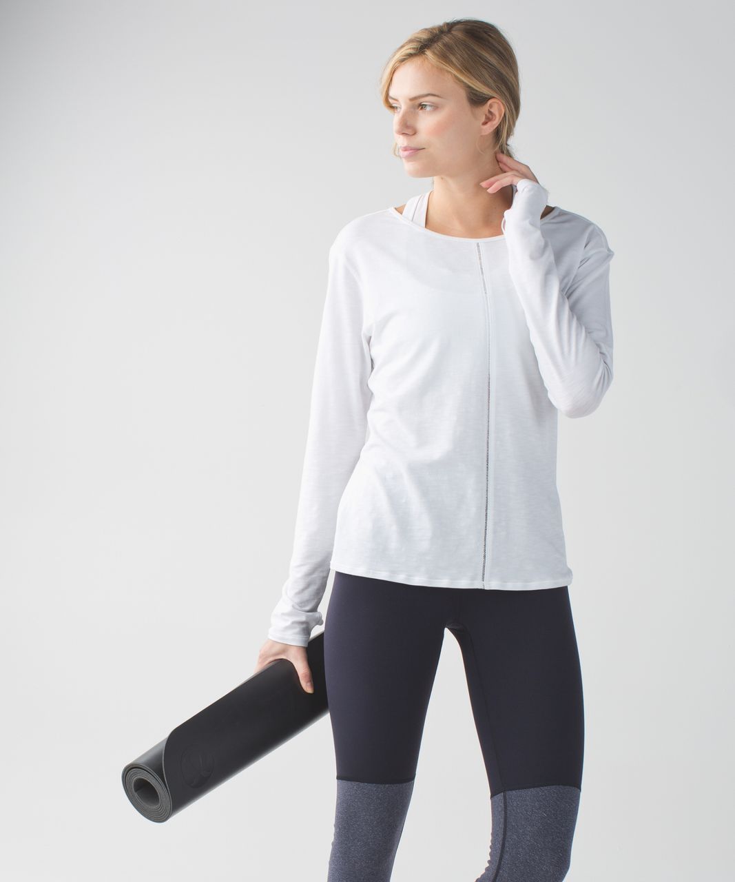 Lululemon Wunder Under Pant (Stirrup) - Naval Blue / Heathered Naval Blue -  lulu fanatics