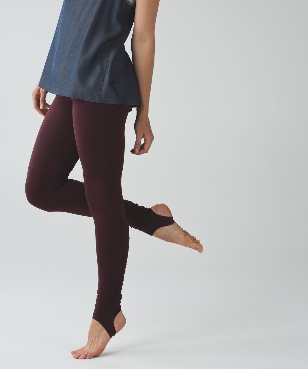 Lululemon Wunder Under Pant (Stirrup) - Bordeaux Drama