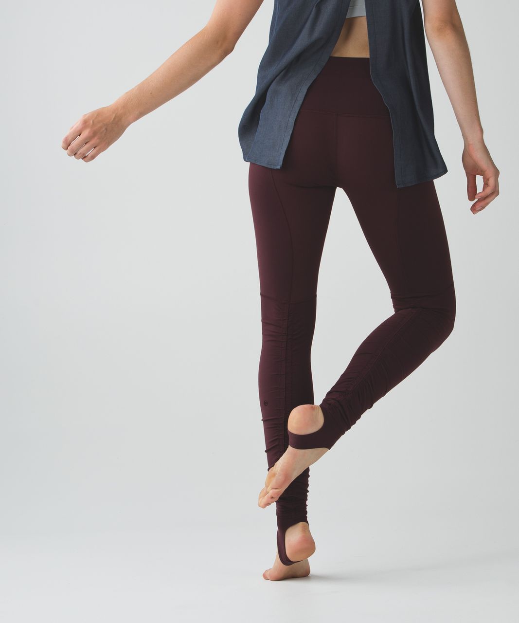 Lululemon Wunder Under Pant (Stirrup) - Bordeaux Drama