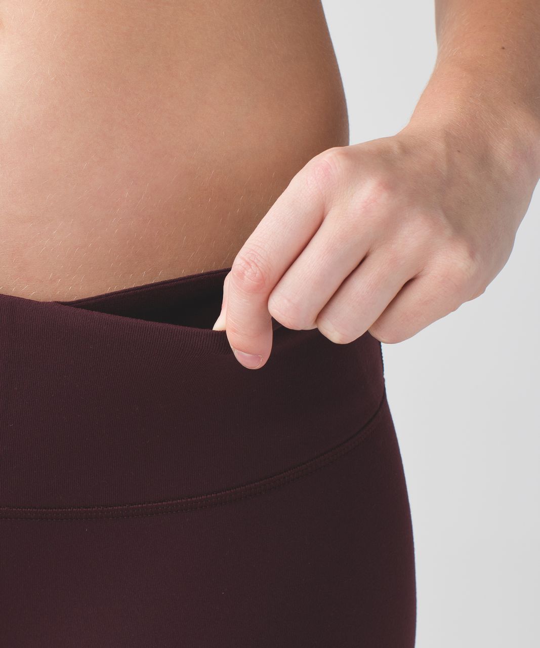 Lululemon Wunder Under Crop III - Bordeaux Drama