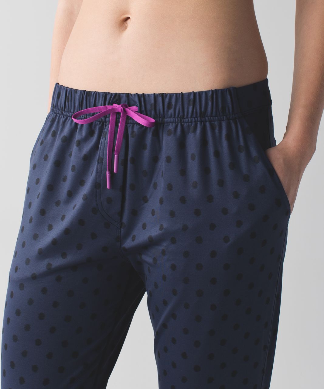 Lululemon Jet Crop (Slim) *Luxtreme - Ghost Dot Deep Navy Black