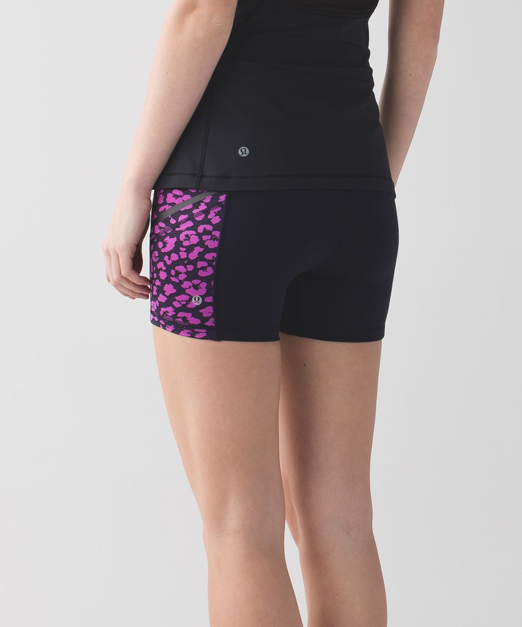 Lululemon What The Sport Short - Naval Blue / Mini Cherry Cheetah Ultra Violet Naval Blue