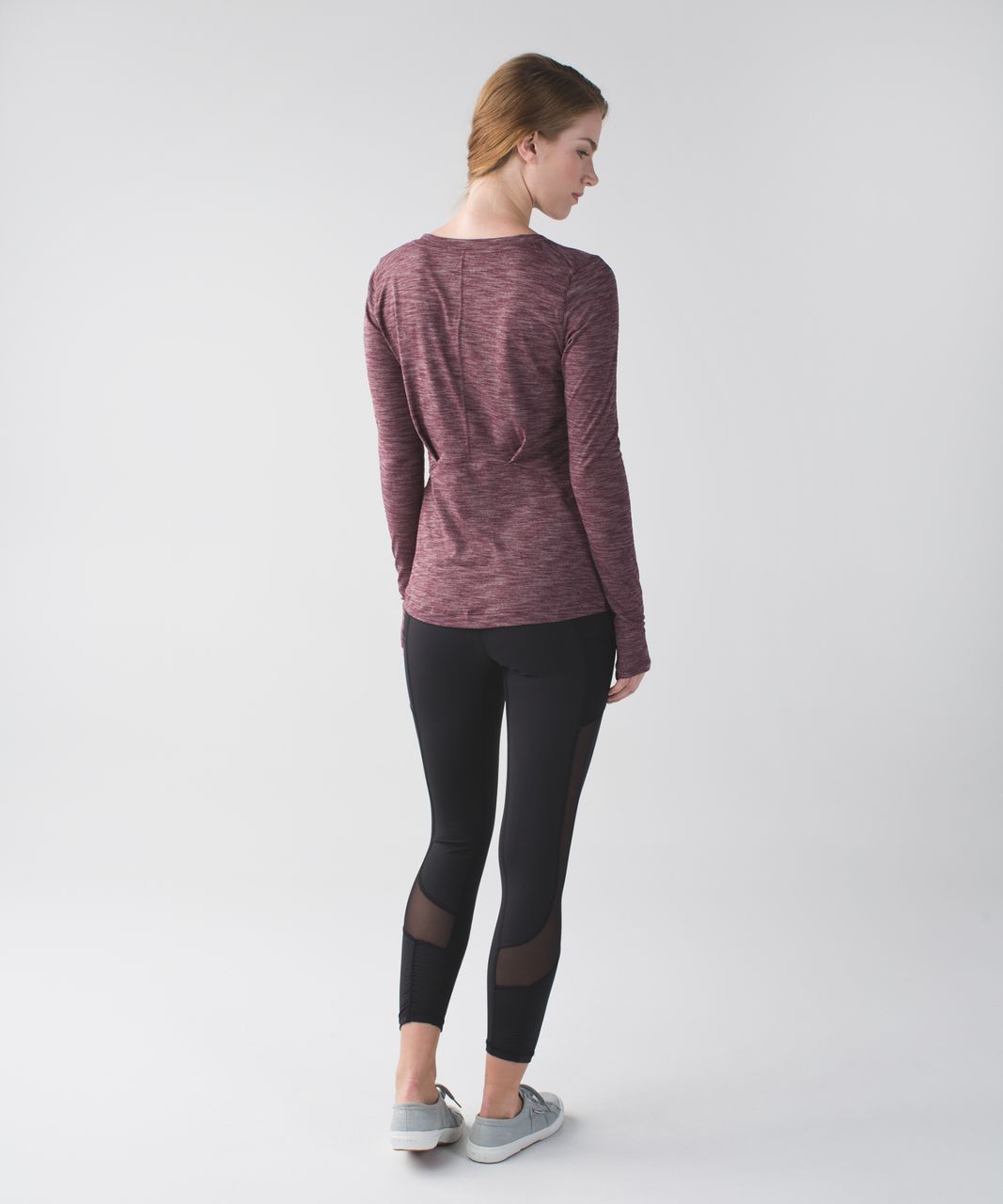 Lululemon bordeaux drama city trek trouser grey sunset savasana pullover -  Agent Athletica