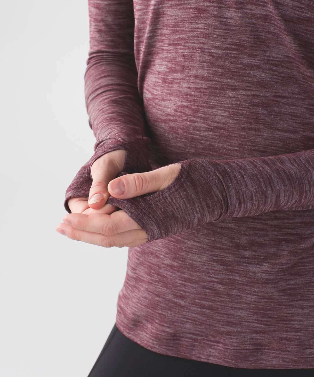 Lululemon &go Everywhere Long Sleeve - Heathered Bordeaux Drama