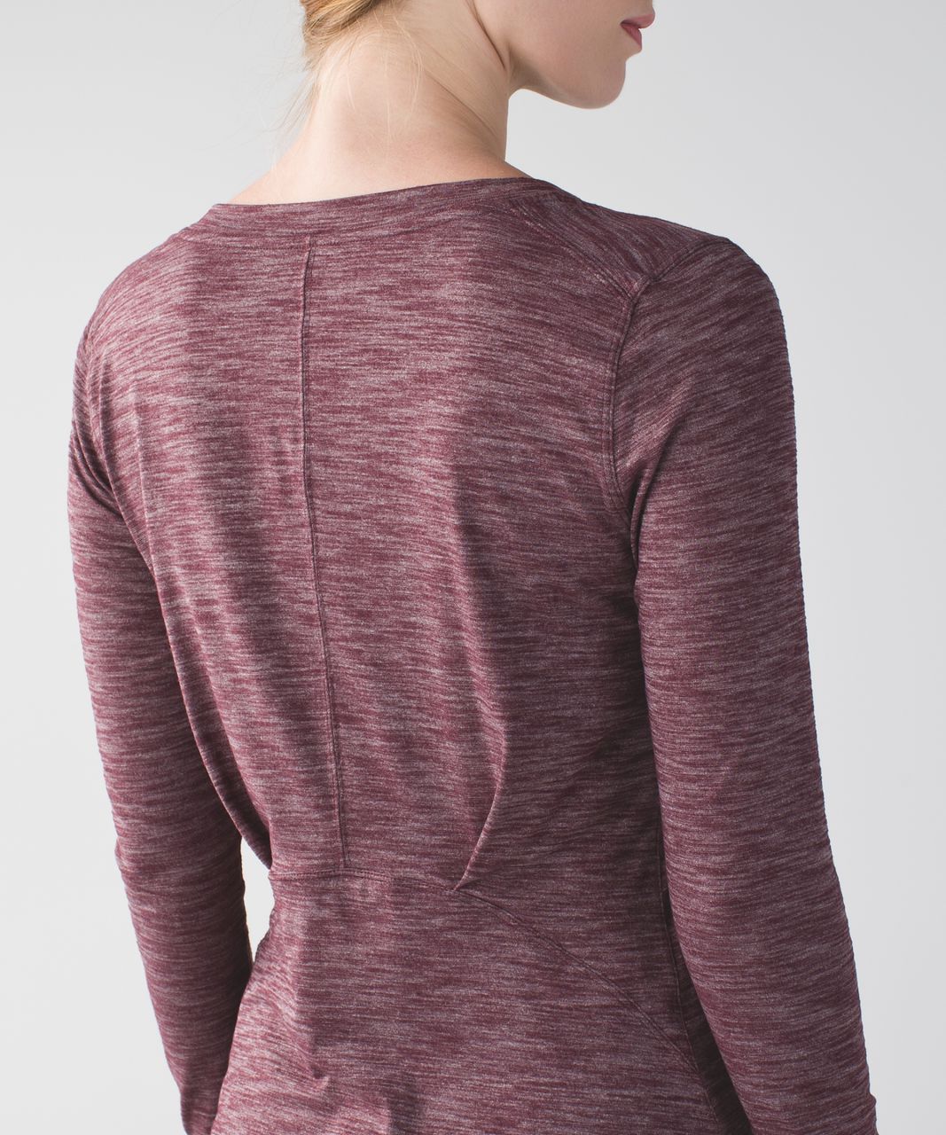 Lululemon &go Everywhere Long Sleeve - Heathered Bordeaux Drama