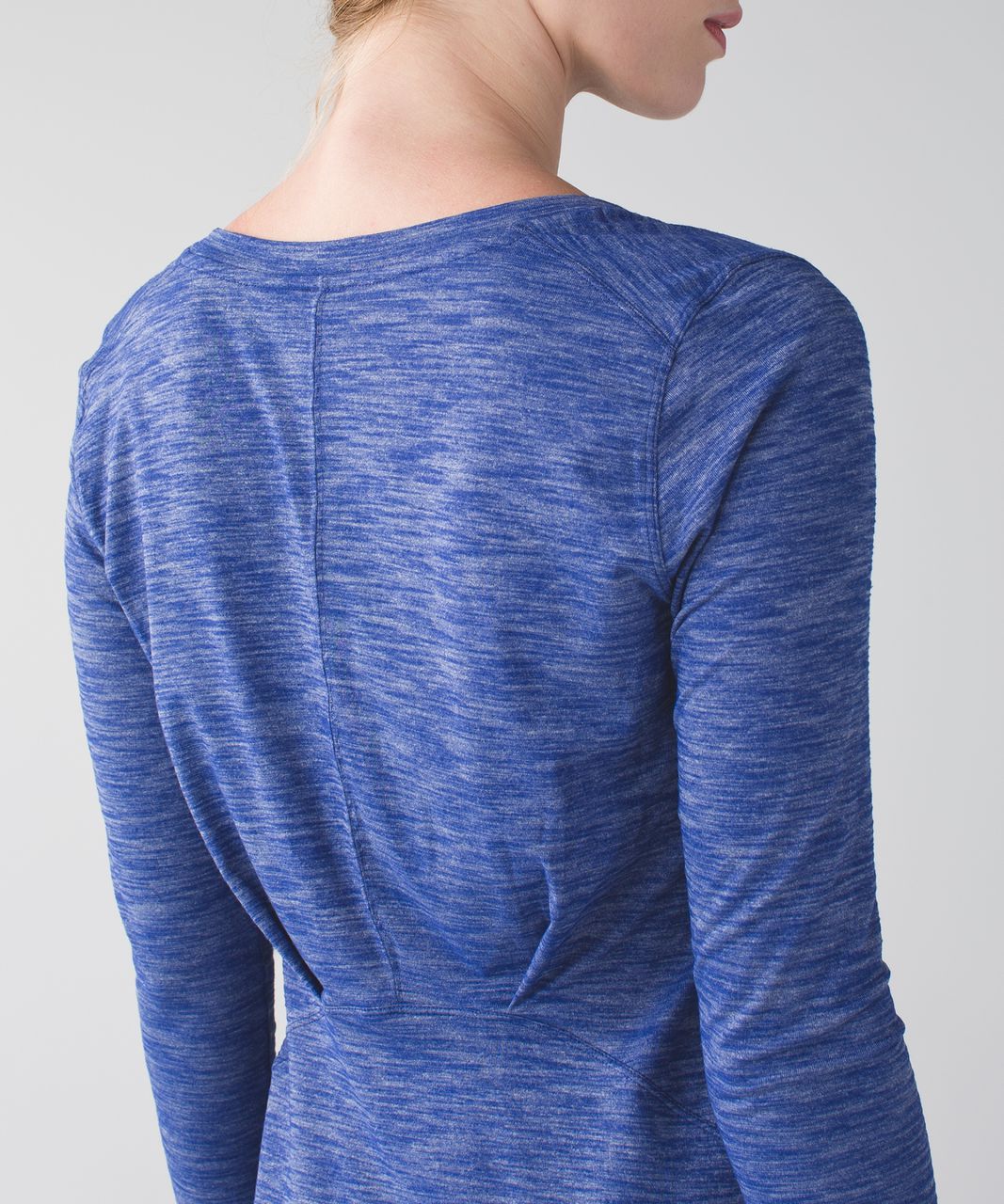 Lululemon &go Everywhere Long Sleeve - Heathered Sapphire Blue