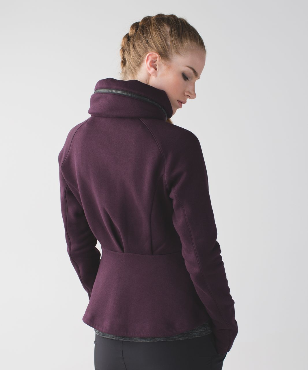 Lululemon &go Destination Hoodie - Black Cherry / Black