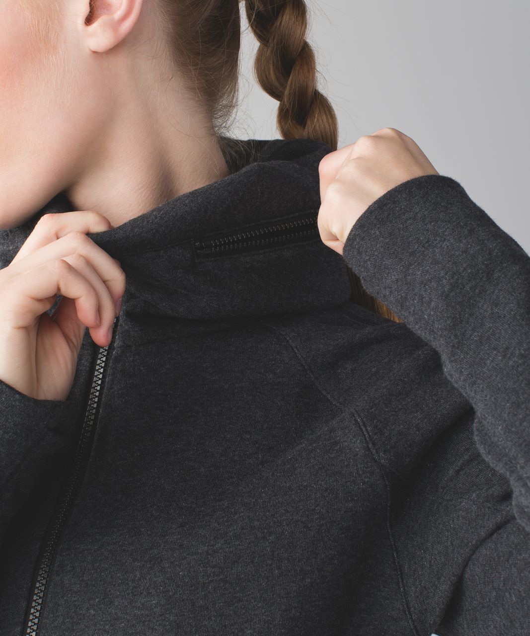 Lululemon &go Destination Hoodie - Heathered Black / Black