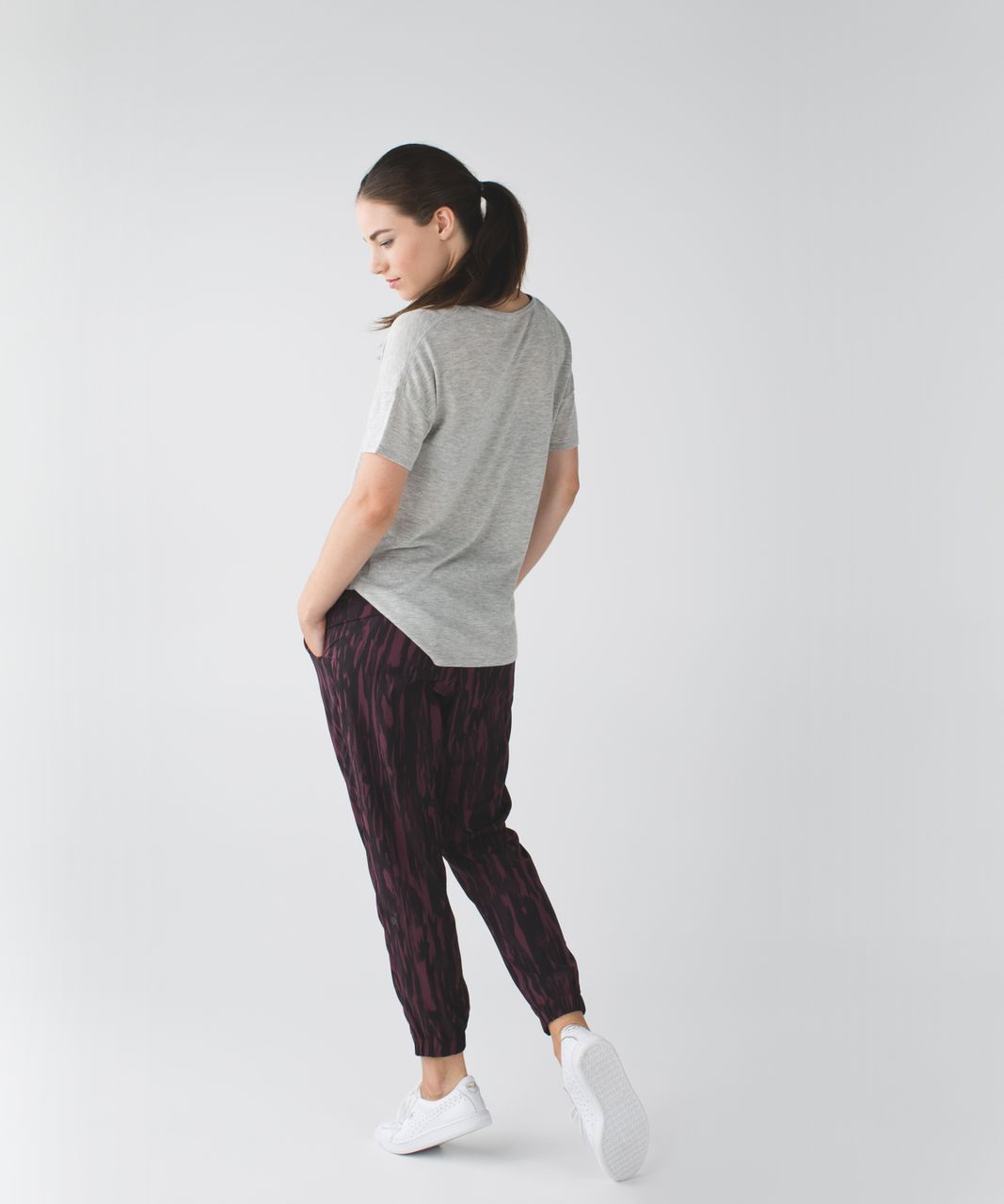 Lululemon &go City Jogger - Painted Animal Bordeaux Drama Black