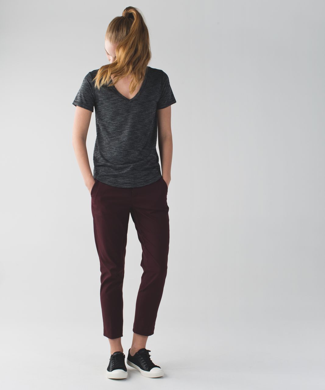 Lululemon bordeaux drama city trek trouser grey sunset savasana