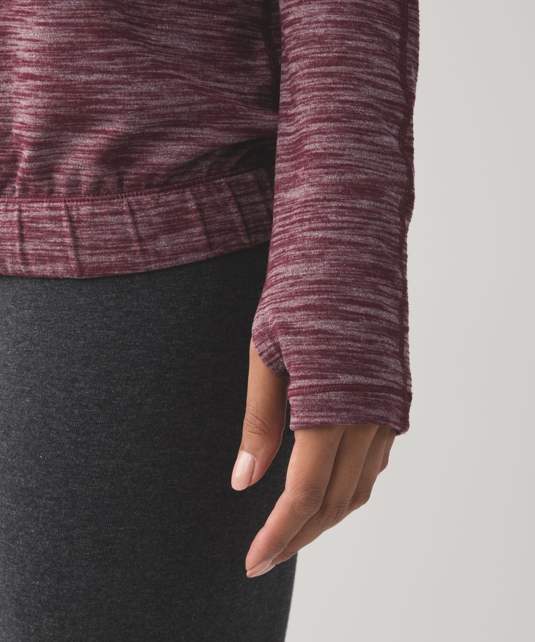 Lululemon Healthy Heart Pullover II - Heathered Bordeaux Drama / Bordeaux  Drama - lulu fanatics