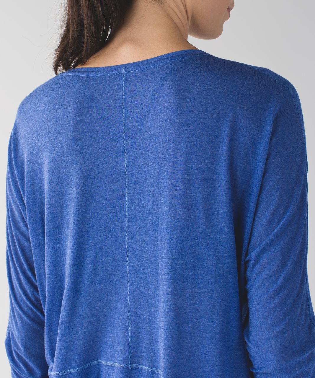 Lululemon Made To Layer Long Sleeve Tee - Heathered Mod Pipe Dream Blue