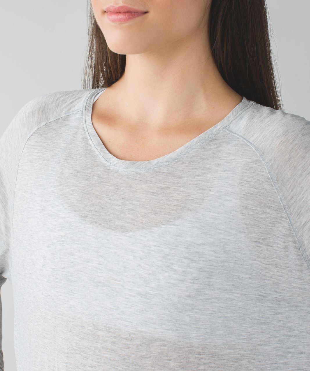 Lululemon Made To Layer Long Sleeve Tee - Heathered Mod Light Grey