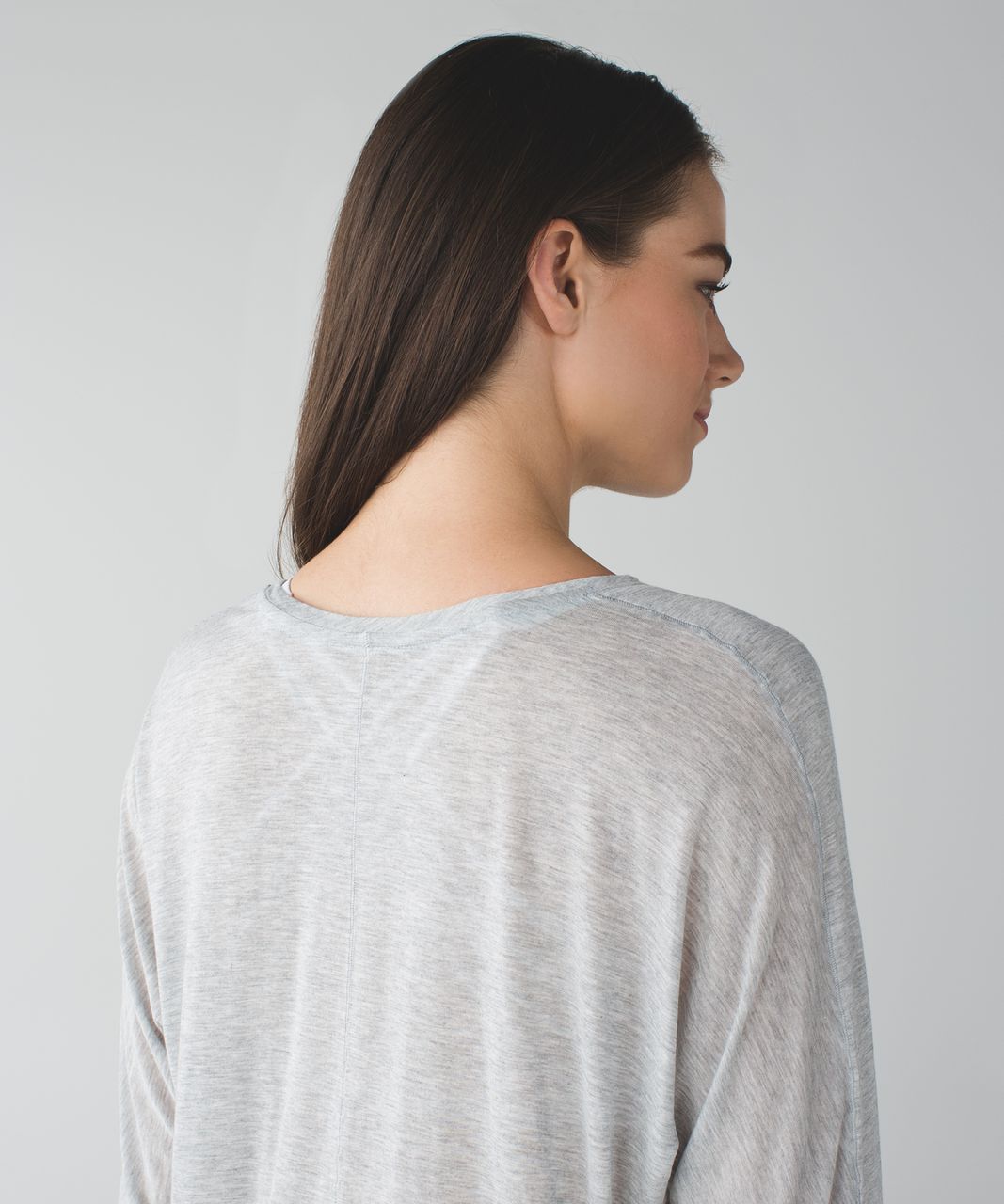 Lululemon Made To Layer Long Sleeve Tee - Heathered Mod Light Grey