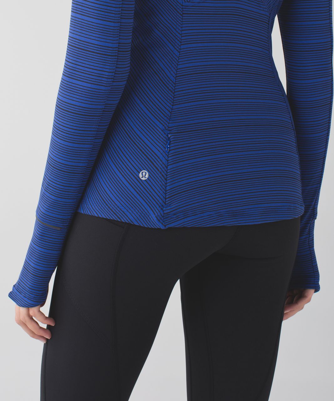 Lululemon Kanto Catch Me Long Sleeve - Kanto Stripe Sapphire Blue Black ...