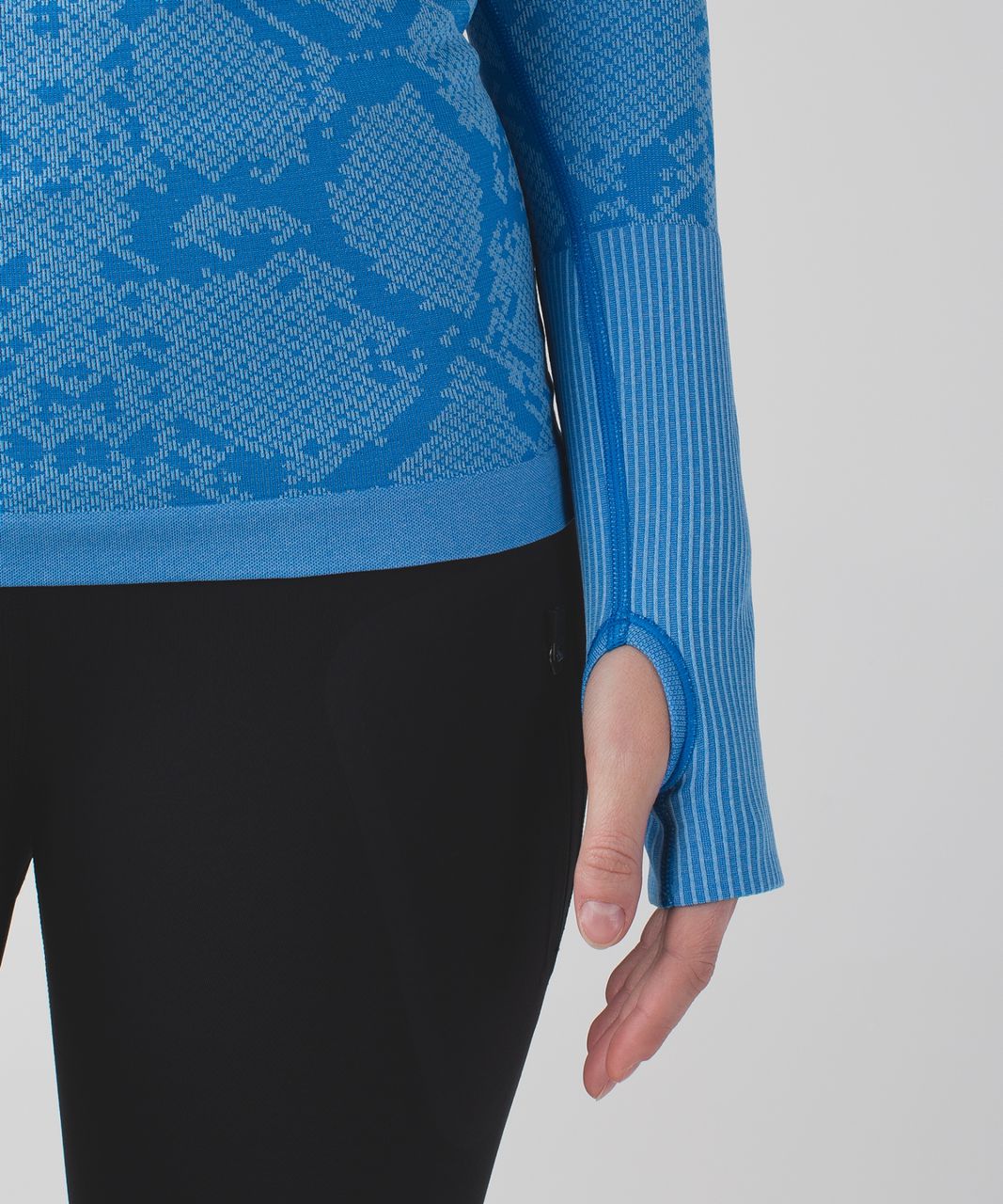 Lululemon Swiftly Tech Long Sleeve Crew - Heathered Pipe Dream Blue