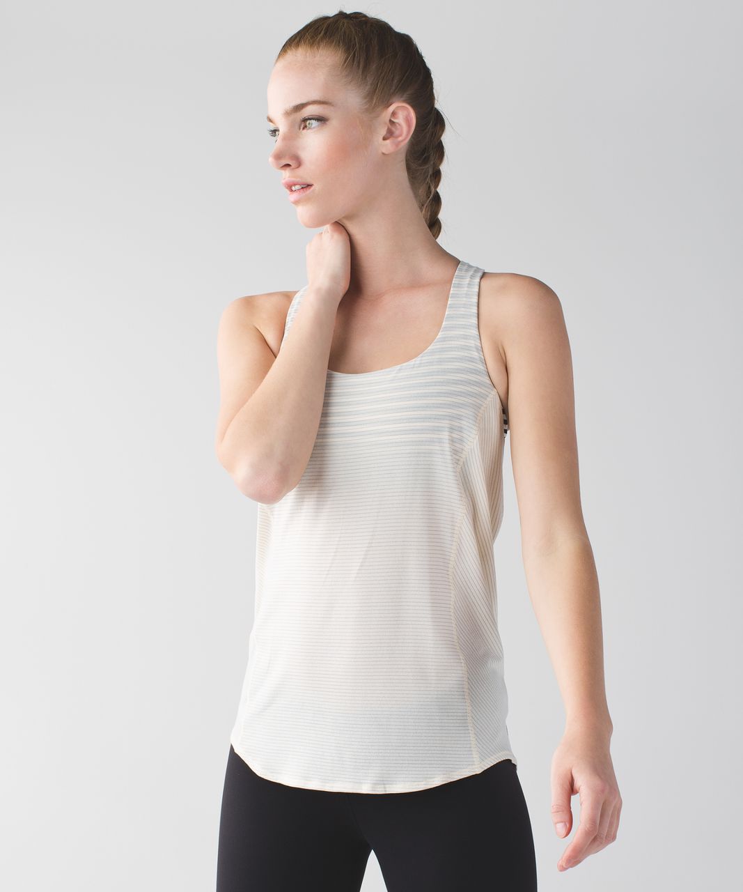 Lululemon Wild Tank - Angel Wing / Narrow Bold Stripe Black Angel Wing / Alarming