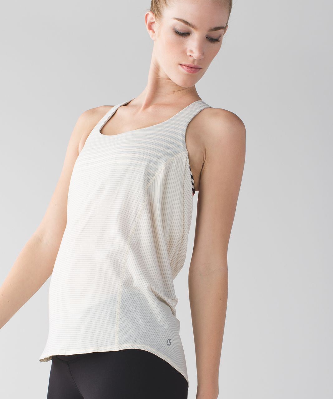 Lululemon Wild Tank - Angel Wing / Narrow Bold Stripe Black Angel Wing / Alarming