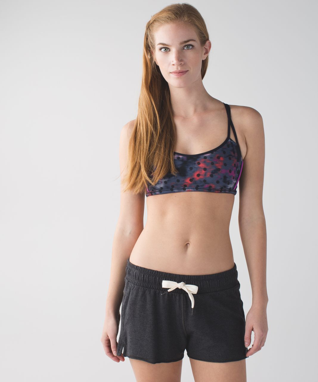 Lululemon Lighten Up Bra - Windy Blooms Regal Plum Multi / Naval Blue / Alarming